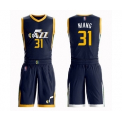 Utah Jazz #31 Georges Niang Swingman Navy Blue Basketball Suit Jersey - Icon Edition