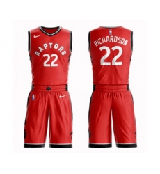 Toronto Raptors #22 Malachi Richardson Swingman Red Basketball Suit Jersey - Icon Edition