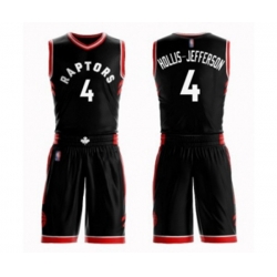 Toronto Raptors #4 Rondae Hollis-Jefferson Swingman Black Basketball Suit Jersey Statement Edition
