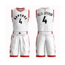 Toronto Raptors #4 Rondae Hollis-Jefferson Swingman White Basketball Suit Jersey - Association Edition