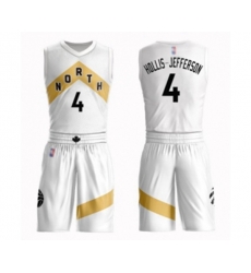 Toronto Raptors #4 Rondae Hollis-Jefferson Swingman White Basketball Suit Jersey - City Edition