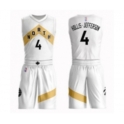 Toronto Raptors #4 Rondae Hollis-Jefferson Swingman White Basketball Suit Jersey - City Edition