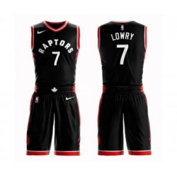 Toronto Raptors #7 Kyle Lowry Swingman Black Basketball Suit Jersey Statement Edition