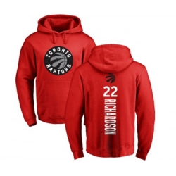 Toronto Raptors #22 Malachi Richardson Red Backer Pullover Hoodie