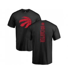 Toronto Raptors #15 Vince Carter Black One Color Backer T-Shirt