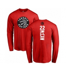Toronto Raptors #22 Patrick McCaw Red Backer Long Sleeve T-Shirt