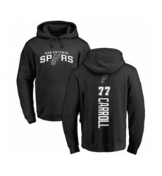 San Antonio Spurs #77 DeMarre Carroll Black Backer Pullover Hoodie