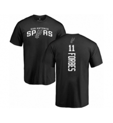 San Antonio Spurs #11 Bryn Forbes Black Backer T-Shirt