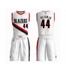 Portland Trail Blazers #44 Mario Hezonja Swingman White Basketball Suit Jersey - Association Edition