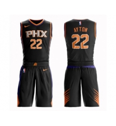 Phoenix Suns #22 Deandre Ayton Swingman Black Basketball Suit Jersey - Statement Edition