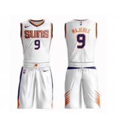 Phoenix Suns #9 Dan Majerle Swingman White Basketball Suit Jersey - Association Edition