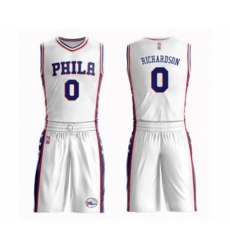 Philadelphia 76ers #0 Josh Richardson Swingman White Basketball Suit Jersey - Association Edition