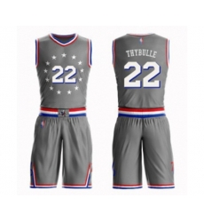 Philadelphia 76ers #22 Mattise Thybulle Swingman Gray Basketball Suit Jersey - City Edition