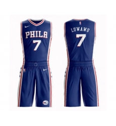 Philadelphia 76ers #7 Timothe Luwawu Swingman Blue Basketball Suit Jersey - Icon Edition