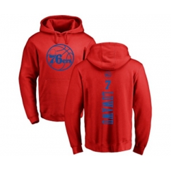 Philadelphia 76ers #7 Timothe Luwawu Red One Color Backer Pullover Hoodie