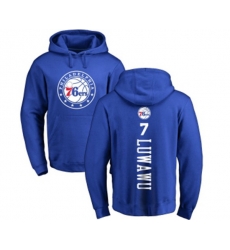 Philadelphia 76ers #7 Timothe Luwawu Royal Blue Backer Pullover Hoodie