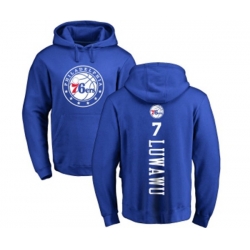 Philadelphia 76ers #7 Timothe Luwawu Royal Blue Backer Pullover Hoodie