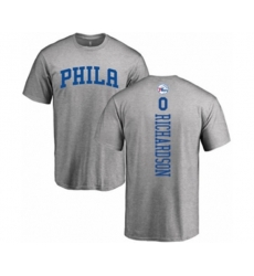 Philadelphia 76ers #0 Josh Richardson Ash Backer T-Shirt
