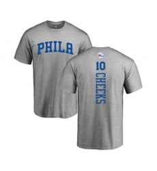 Philadelphia 76ers #10 Maurice Cheeks Ash Backer T-Shirt