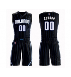 Orlando Magic #00 Aaron Gordon Swingman Black Basketball Suit Jersey Statement Edition