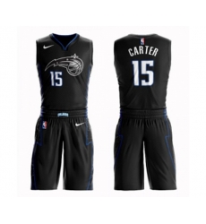 Orlando Magic #15 Vince Carter Swingman Black Basketball Suit Jersey - City Edition