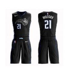 Orlando Magic #21 Timofey Mozgov Swingman Black Basketball Suit Jersey - City Edition