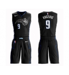 Orlando Magic #9 Nikola Vucevic Swingman Black Basketball Suit Jersey - City Edition