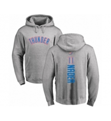 Oklahoma City Thunder #11 Abdel Nader Ash Backer Pullover Hoodie