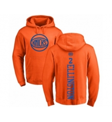 New York Knicks #2 Wayne Ellington Orange One Color Backer Pullover Hoodie