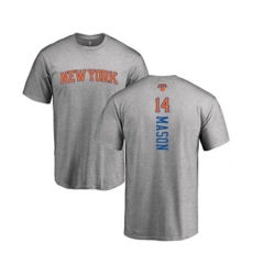 New York Knicks #14 Anthony Mason Ash Backer T-Shirt