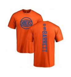New York Knicks #9 RJ Barrett Orange One Color Backer T-Shirt