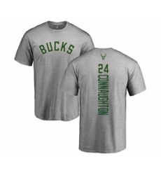 Milwaukee Bucks #24 Pat Connaughton Ash Backer T-Shirt