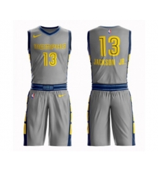 Memphis Grizzlies #13 Jaren Jackson Jr. Authentic Gray Basketball Suit Jersey - City Edition