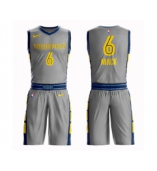Memphis Grizzlies #6 Shelvin Mack Authentic Gray Basketball Suit Jersey - City Edition