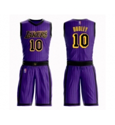 Los Angeles Lakers #10 Jared Dudley Swingman Purple Basketball Suit Jersey - City Edition