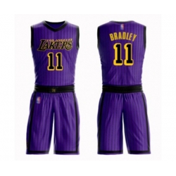 Los Angeles Lakers #11 Avery Bradley Swingman Purple Basketball Suit Jersey - City Edition