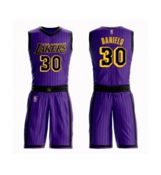 Los Angeles Lakers #30 Troy Daniels Swingman Purple Basketball Suit Jersey - City Edition