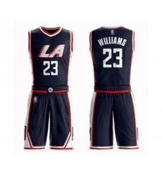 Los Angeles Clippers #23 Lou Williams Swingman Navy Blue Basketball Suit Jersey - City Edition