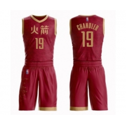 Houston Rockets #19 Tyson Chandler Swingman Red Basketball Suit Jersey - City Edition