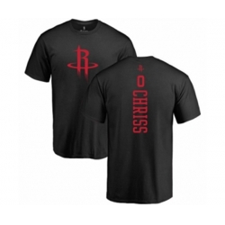 Houston Rockets #0 Marquese Chriss Black One Color Backer T-Shirt