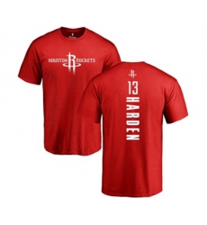 Houston Rockets #13 James Harden Red Backer T-Shirt
