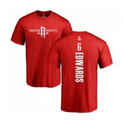 Houston Rockets #6 Vincent Edwards Red Backer T-Shirt