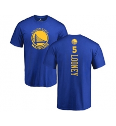 Golden State Warriors #5 Kevon Looney Royal Blue Backer T-Shirt