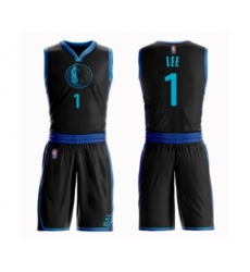 Dallas Mavericks #1 Courtney Lee Swingman Black Basketball Suit Jersey - City Edition