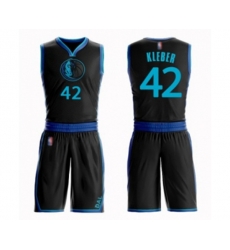 Dallas Mavericks #42 Maxi Kleber Authentic Black Basketball Suit Jersey - City Edition
