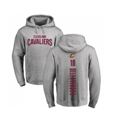 Cleveland Cavaliers #18 Matthew Dellavedova Ash Backer Pullover Hoodie