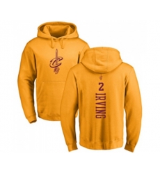 Cleveland Cavaliers #2 Kyrie Irving Gold One Color Backer Pullover Hoodie
