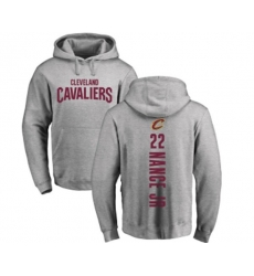 Cleveland Cavaliers #22 Larry Nance Jr. Ash Backer Pullover Hoodie