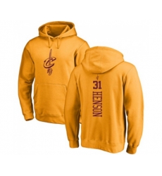 Cleveland Cavaliers #31 John Henson Gold One Color Backer Pullover Hoodie
