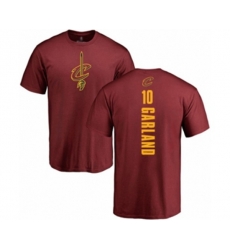 Cleveland Cavaliers #10 Darius Garland Maroon Backer T-Shirt